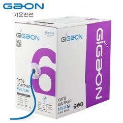 가온전선 CAT.6 UTP 케이블 300m (단선/블루)GAON CAT.6 300M (Blue)